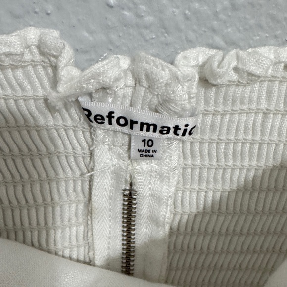 Reformation Ivory Ribbed Top - Picture 2 of 3